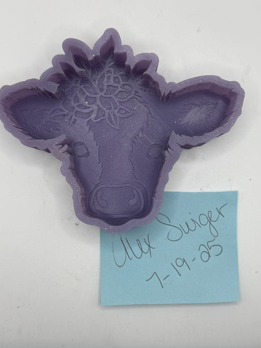 Cow with Flowers